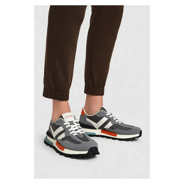 Lufian Auke Gri Erkek Sneaker - Görsel 6