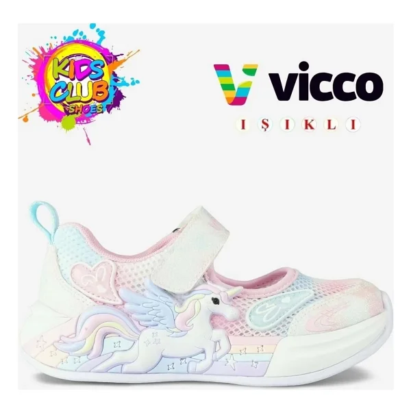 Vicco Maylo Işıklı Pembe Bebek Sandalet - Görsel 6