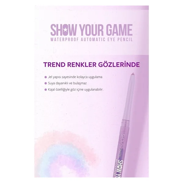 Show By Pastel Show Your Game Waterproof Göz Kalemi 404 - Görsel 6