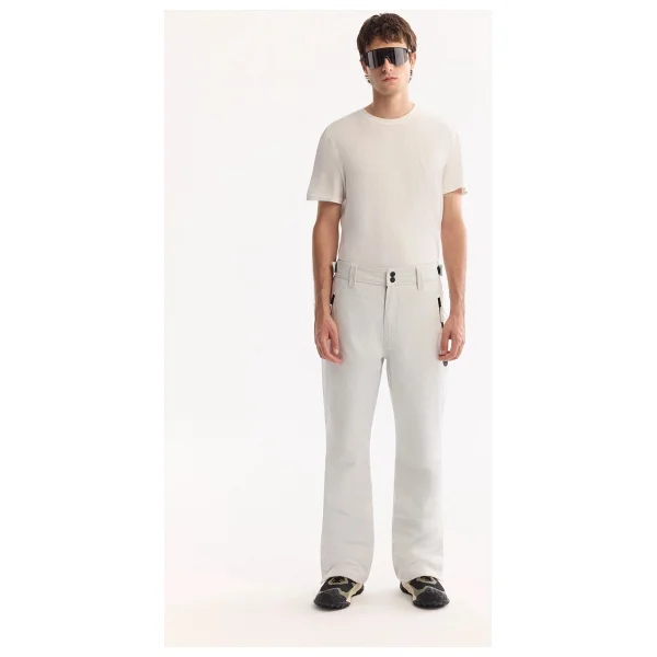 Avva Erkek Beyaz Beli Çıtçıtlı Su Itici Rüzgar Geçirmez Comfort Fit Kayak Pantolonu A52y3125 - Görsel 9