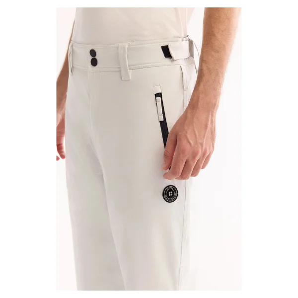 Avva Erkek Beyaz Beli Çıtçıtlı Su Itici Rüzgar Geçirmez Comfort Fit Kayak Pantolonu A52y3125 - Görsel 3