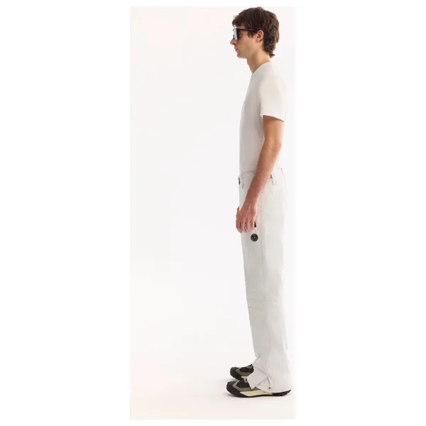 Avva Erkek Beyaz Beli Çıtçıtlı Su Itici Rüzgar Geçirmez Comfort Fit Kayak Pantolonu A52y3125 - Görsel 5