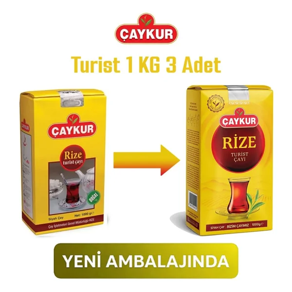 Çaykur Rize Turist 1 Kg 3'lü Çay - Görsel 3