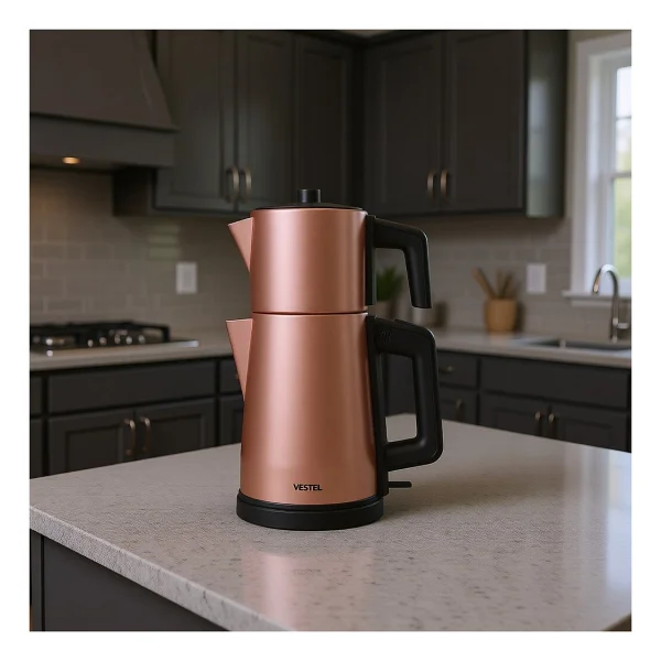 Vestel Sefa 5000 R Rose Gold 2000 W Çelik Çay Makinesi - Görsel 9
