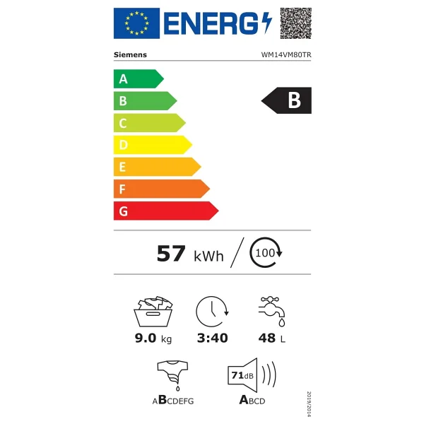 Siemens WM14VM80TR 1400 Devir 9 kg Çamaşır Makinesi - Görsel 5