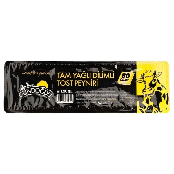 Gündoğdu 1200 Gr Dilimli Tost Peyniri - Görsel 8