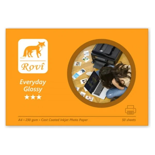 Rovi Everyday Parlak A4 230 Gsm 50 Yaprak Fotoğraf Kağıdı - Görsel 2