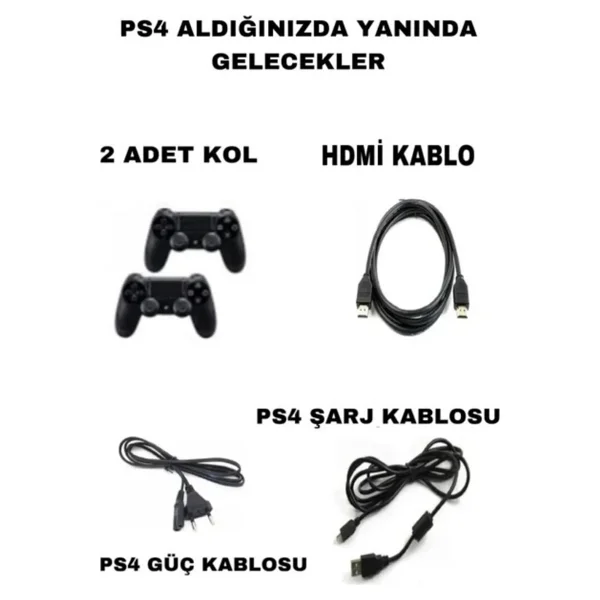 Sony PS4 Slim 500 GB Oyun Konsolu + PS4 Fıfa 20 + 2. PS4 Kol - Görsel 5
