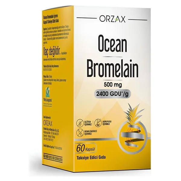 Ocean Bromelain 500 mg 60 Kapsül - Görsel 4