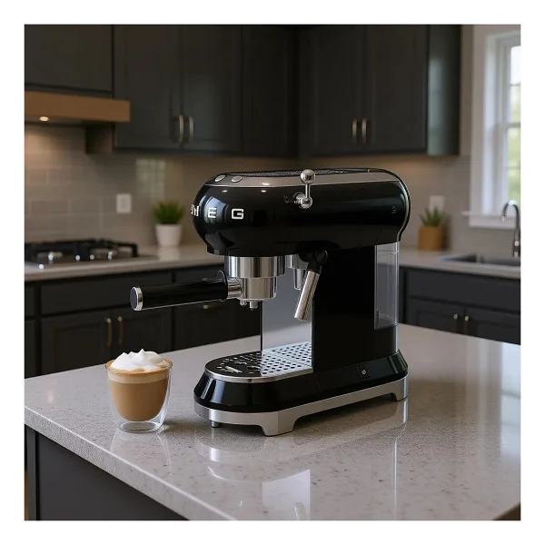 Smeg Ecf01bleu Retro Siyah Espresso Makinesi - Görsel 7