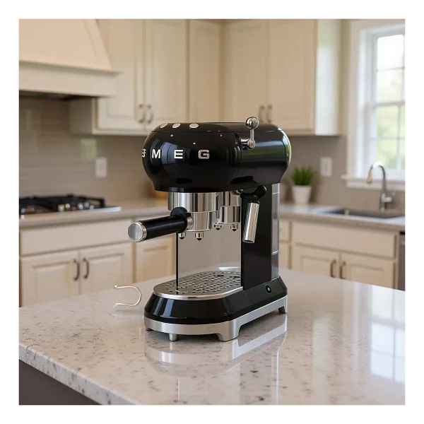 Smeg Ecf01bleu Retro Siyah Espresso Makinesi - Görsel 8