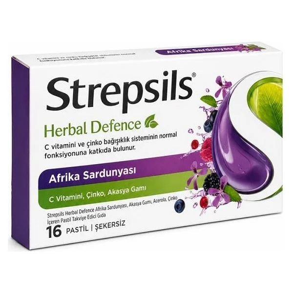 Strepsils Herbal Defence Afrika Sardunyası 16'lı Pastil - Görsel 4