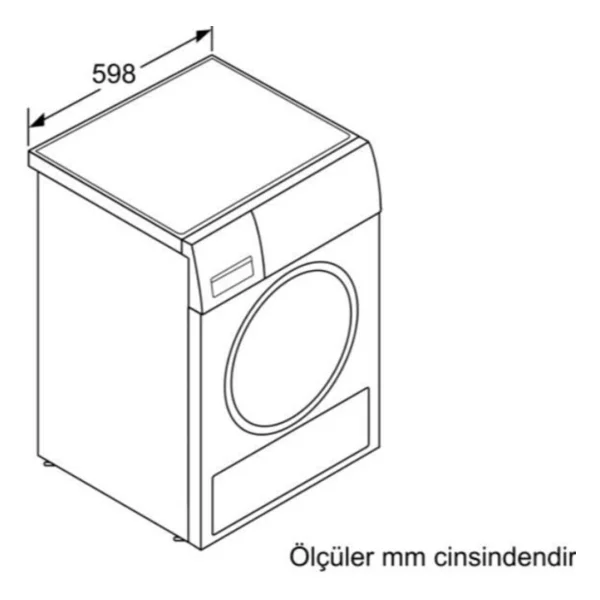 Bosch Wtx87k8xtr A++ Wi-Fi 9 Kg Çamaşır Kurutma Makinesi - Görsel 6