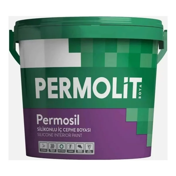 Permolit Permosil Silikonlu 3.5 kg İç Cephe Boyası - Buz Mavi - Görsel 6
