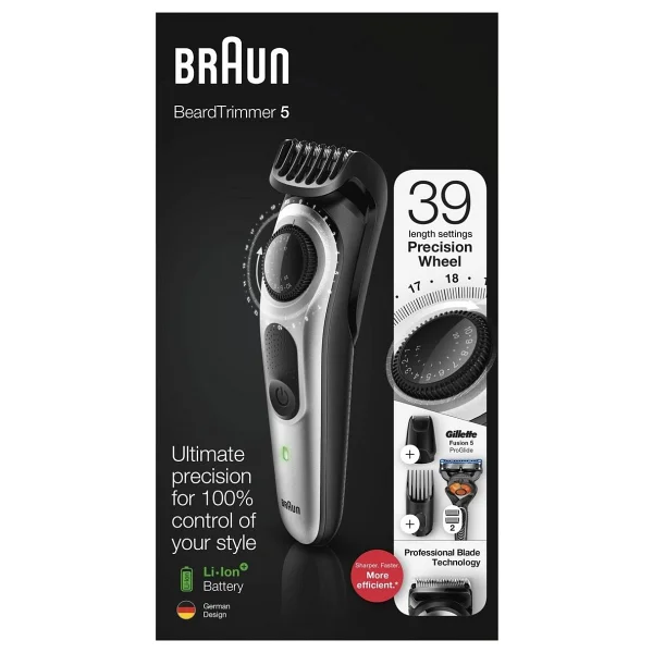 Braun BT5265 + Gillette Fusion5 ProGlide Saç ve Sakal Şekillendirici - Görsel 8