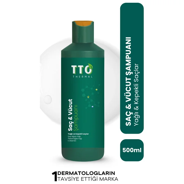 Tto Thermal Saç Ve Vücut Şampuanı 500 Ml Yeşil - Kepek, Kaşıntı Ve Pullanmaya Karşı Çay Ağacı Yağlı Bakım - Görsel 10