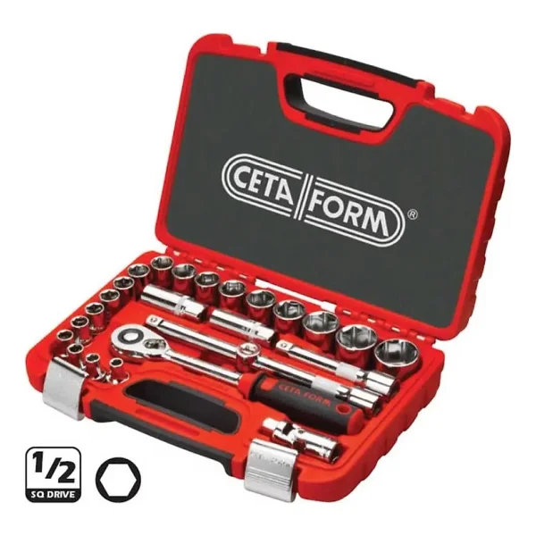 Ceta Form C20-25PH2 1/2" 25 Parça Köşe Lokma Takımı - Görsel 2