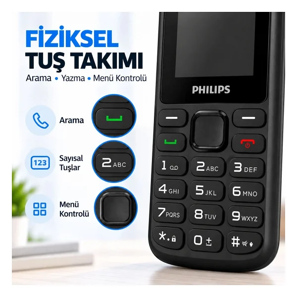 Philips E2101p Tuşlu Telefon - Görsel 4