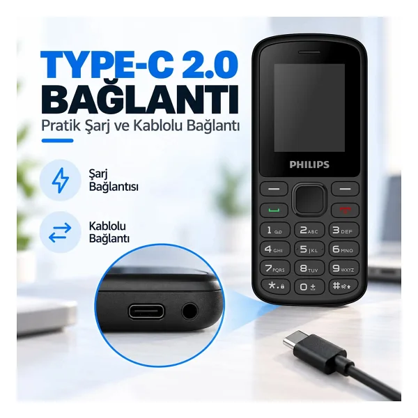 Philips E2101p Tuşlu Telefon - Görsel 7