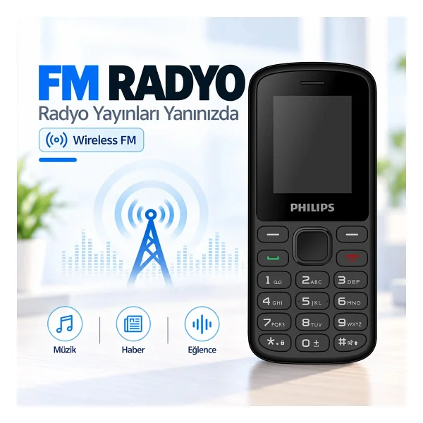 Philips E2101p Tuşlu Telefon - Görsel 8
