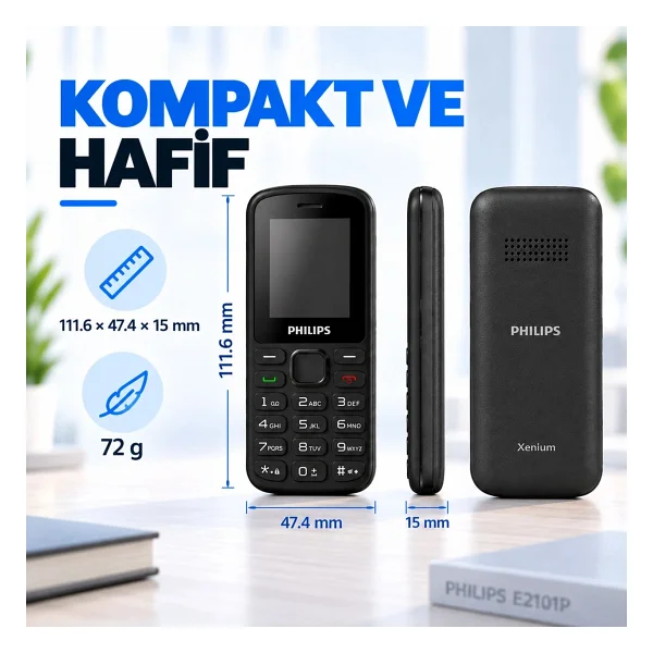 Philips E2101p Tuşlu Telefon - Görsel 10