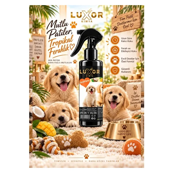 Luxor Kimya Köpek Parfümü Tropikal 200 Ml - Görsel 2