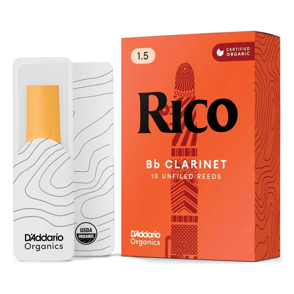 Rico by D'Addario Bb-Klarinettenblatter Hochprazise gefertigt Böhm Starke 1,5 10er-Packung Warmer voller Ton Angenehmes Spielgefühl - Görsel 2
