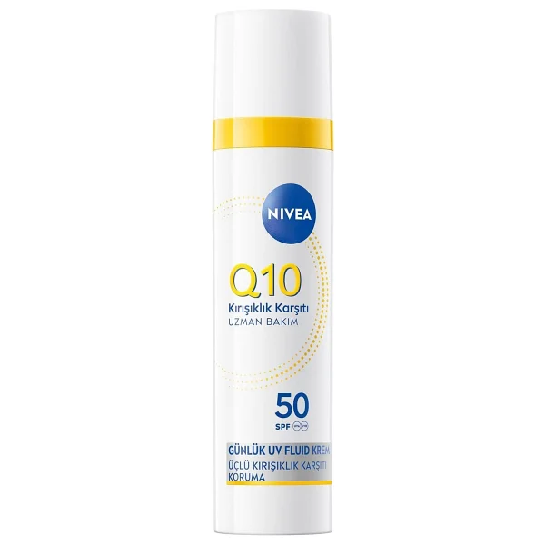Nıvea SPF50 Q10 Kırışıklık Karşıtı Gündüz Yüz Bakım Kremi 40ML,NEMLENDIRICI,MAKYAJ Bazı,tüm Cilt Tonları - Görsel 2