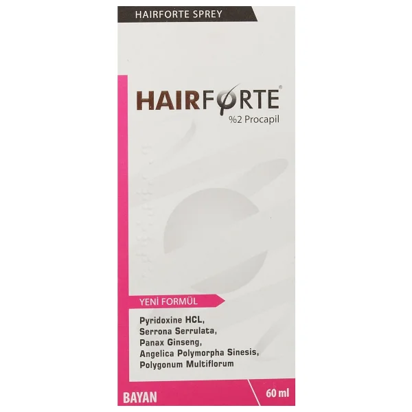 Hairforte %2 Procapil 60 ml Kadın Saç Spreyi - Görsel 5