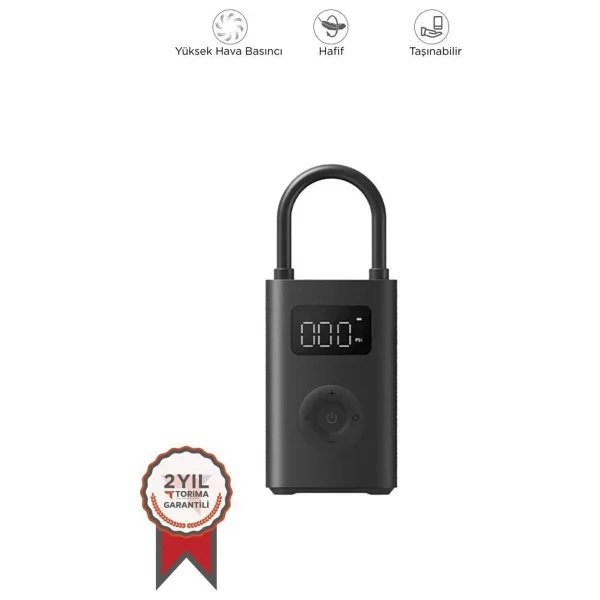 Xiaomi Portable Electric Air Compressor 1s Taşınabilir Hava Pompası ( Xiaomi Türkiye Garantili ) - Görsel 10