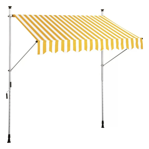 Sunfun Teleskopik Tente Sarı-Beyaz 300x130 cm - Görsel 2