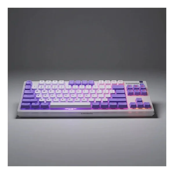 Steelseries Apex 3 Tkl Beyaz-Mor RGB Kablolu Oyuncu Klavyesi - Görsel 10