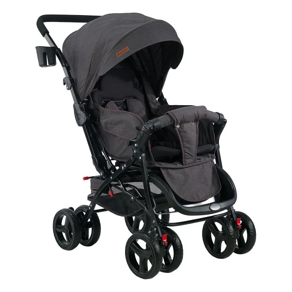 Babyhope 603 Gri Çift Yönlü Bebek Arabası - Görsel 7