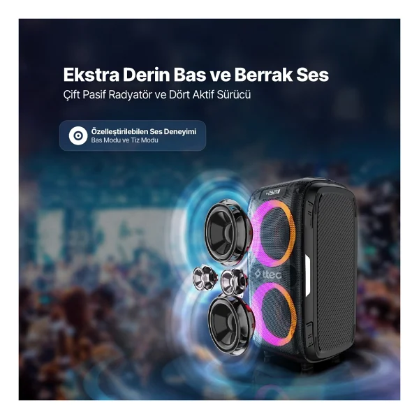 Ttec Carnival Pro 2bh11s 120 W Bluetooth Hoparlör - Görsel 4
