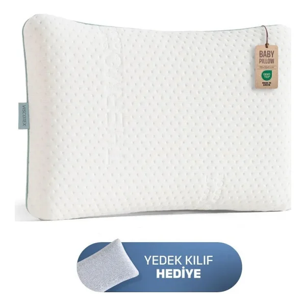 Viscotex Ortopedik Bebek Yastığı 50x32x6 Cm - Görsel 9