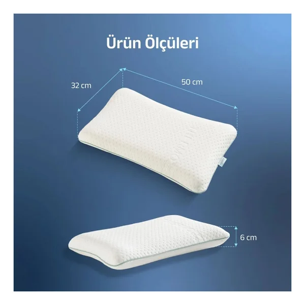 Viscotex Ortopedik Bebek Yastığı 50x32x6 Cm - Görsel 3