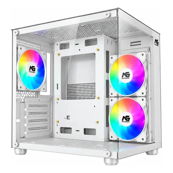 Next Gaming Orion Cube 3X RGB Fanlı Beyaz Micro ATX Oyuncu Kasası - Görsel 7
