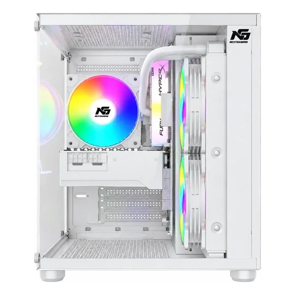 Next Gaming Orion Cube 3X RGB Fanlı Beyaz Micro ATX Oyuncu Kasası - Görsel 5