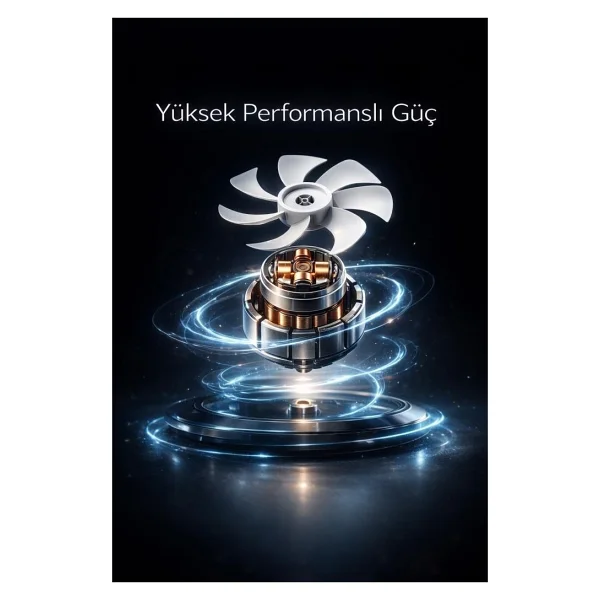 Torima F53 Yeşil Şarjlı Masaüstü Vantilatör - Görsel 6