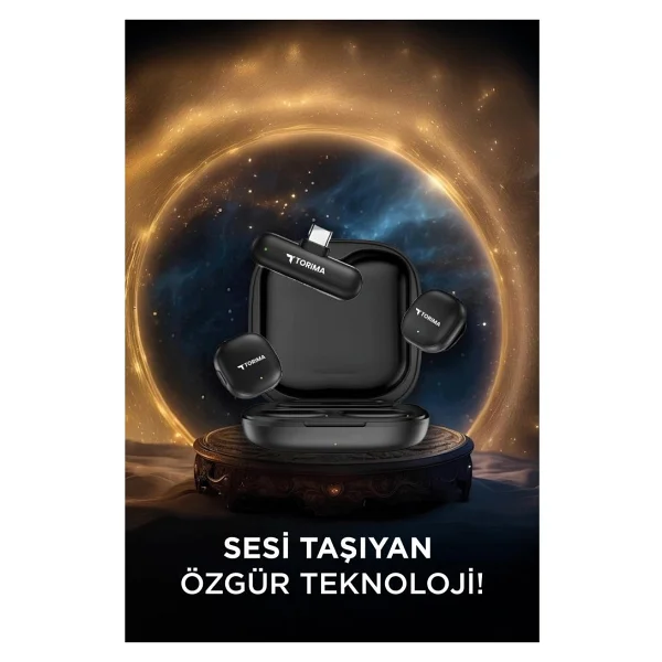 Torima WM-02 Kablosuz Yaka Mikrofonu - Görsel 3