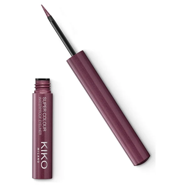 KIKO Milano New Super Colour Waterproof 07 Burgundy Likit Eyeliner - Görsel 6