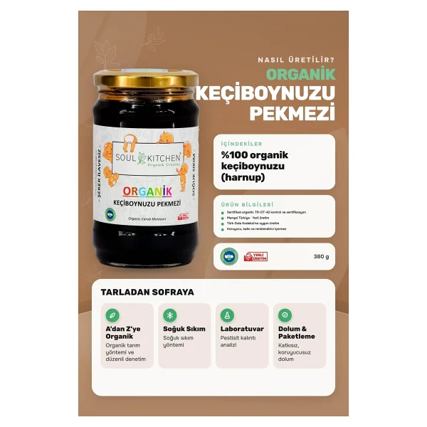Soul Kitchen 380 gr Organik Keçiboynuzu Pekmezi - Görsel 4