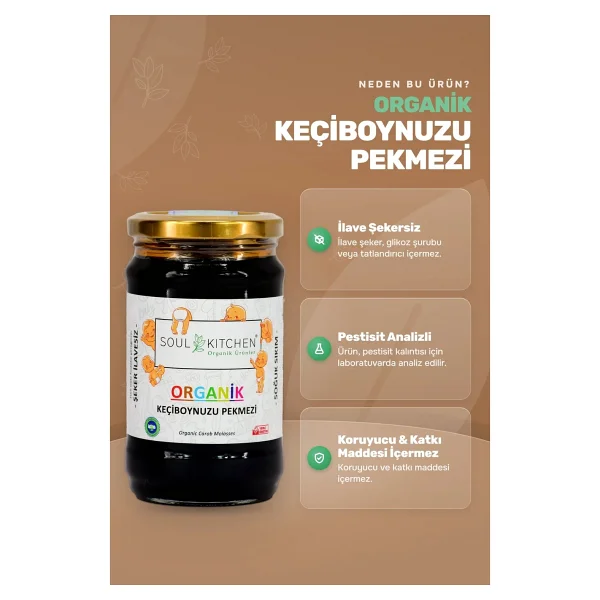 Soul Kitchen 380 gr Organik Keçiboynuzu Pekmezi - Görsel 5