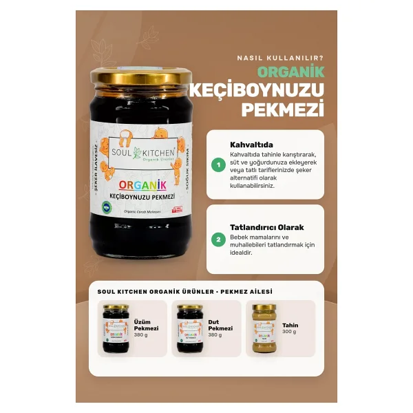 Soul Kitchen 380 gr Organik Keçiboynuzu Pekmezi - Görsel 6