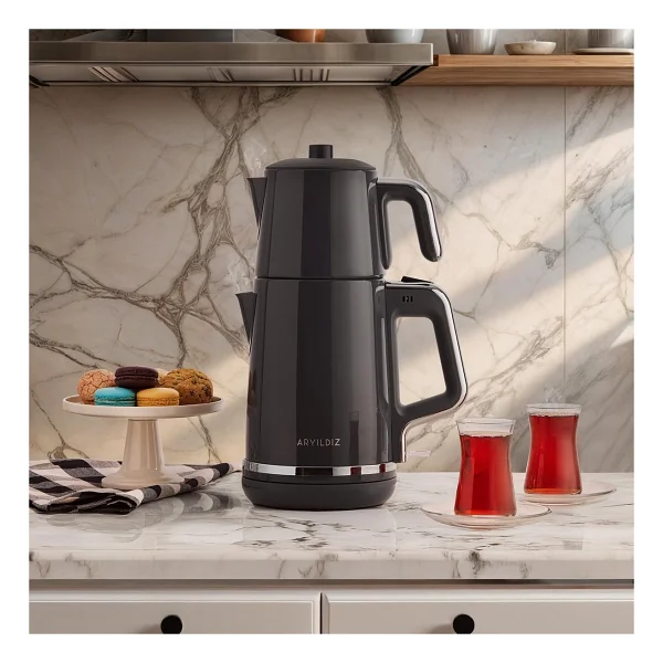Aryıldız Tea Style 2000 W Antrasit Çay Makinesi - Görsel 2