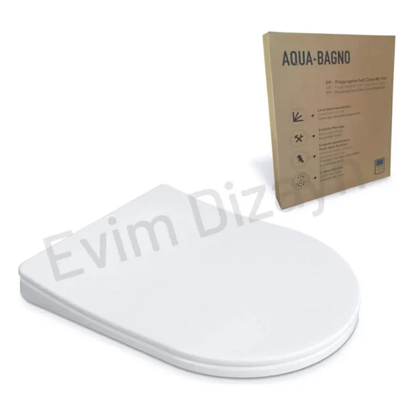 Aqua Bagno Diomand Yavaş Kapanan Klozet Kapağı - Görsel 9