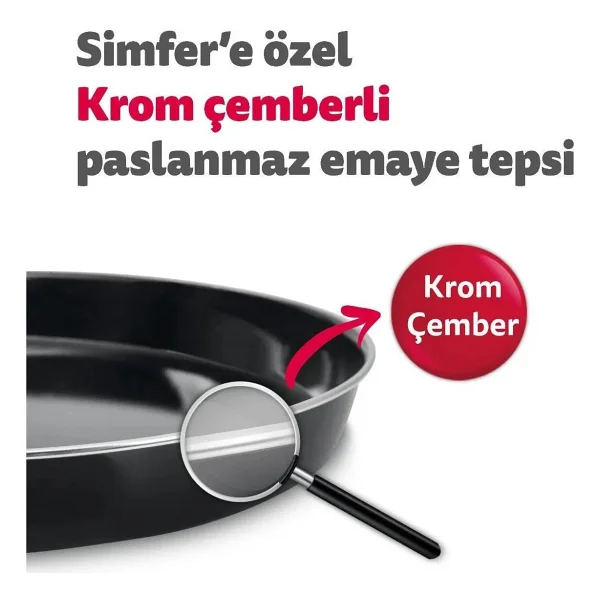 Simfer M3495 Rustik Bej 34 lt Mini Fırın - Görsel 8