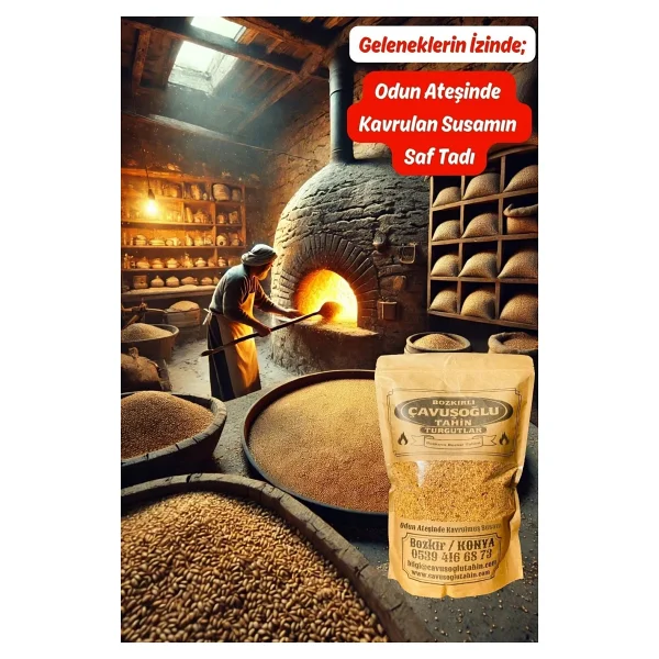 Bozkırlı Çavuşoğlu Odun Ateşinde Kavrulmuş Susam 1000g - 1 kg - Görsel 5