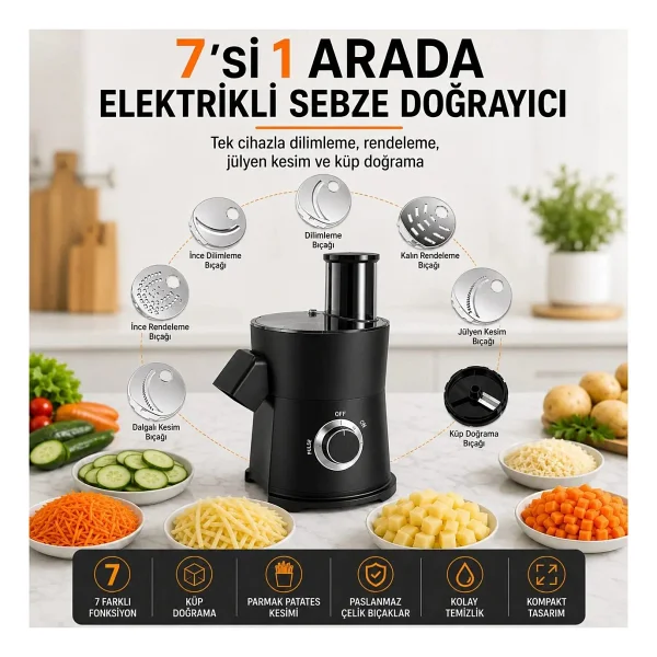 Robo 7in1 Elektrikli Rende - Görsel 7