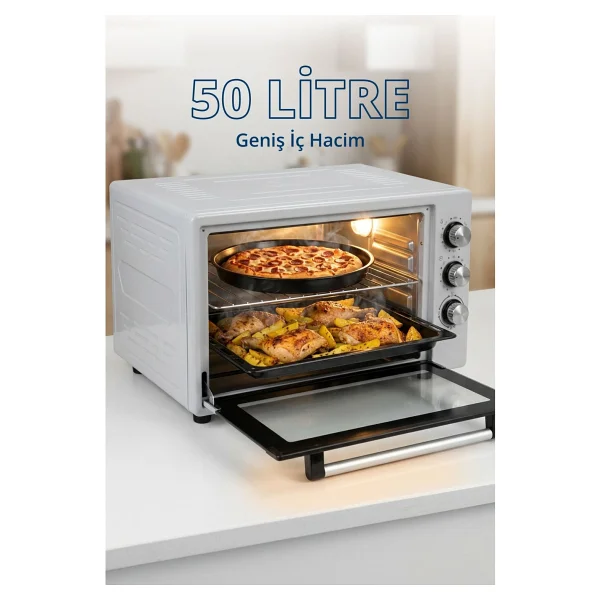 Akel AF950L 50 lt Mini Fırın - Görsel 10